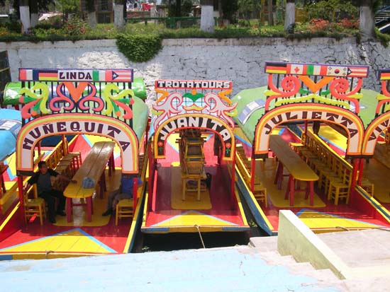 Boot Xochimilco Mexiko